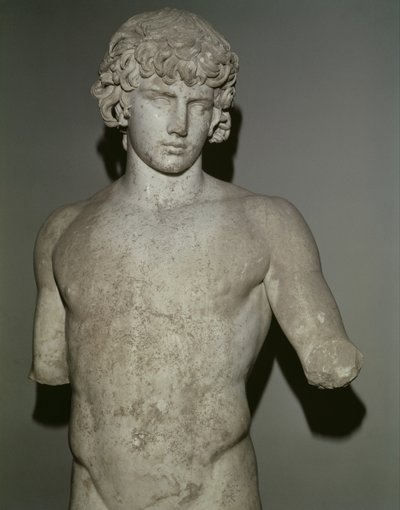 Figur des Antinous, nach 130 n. Chr. (Detail) von Roman